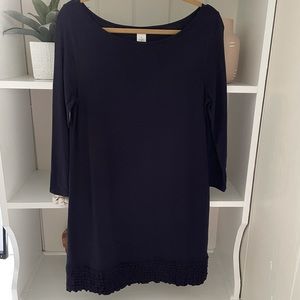 J Crew Navy Knit Dress Size Small